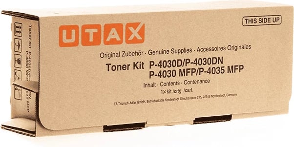 Toner Utax 4434010010 rendiment 12500 faqe standard, e zezë
