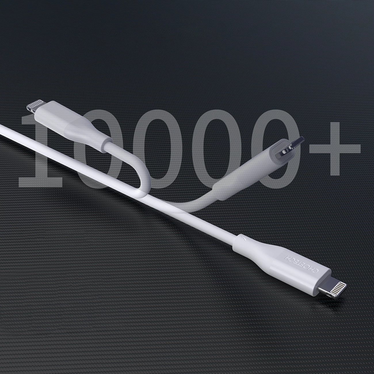 Kabllo karikimi dhe të dhënash Choetech IP0040, USB-C në Lightning, 1.2m, 30W, e bardhë