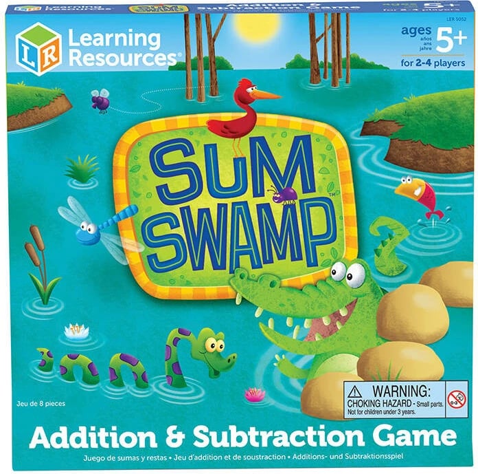 Lojë tavoline edukative Learning Resources Sum Swamp LER 5052 për fëmijë, 2-4 lojtarë