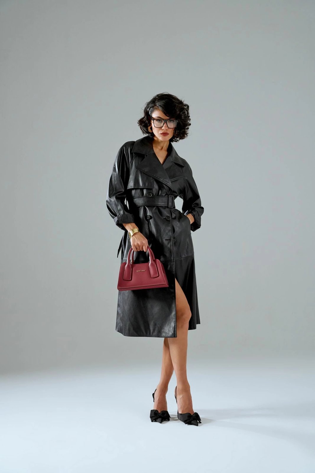 Çantë dore Vince Camuto, Bergamo, ngjyrë e kuqe claret