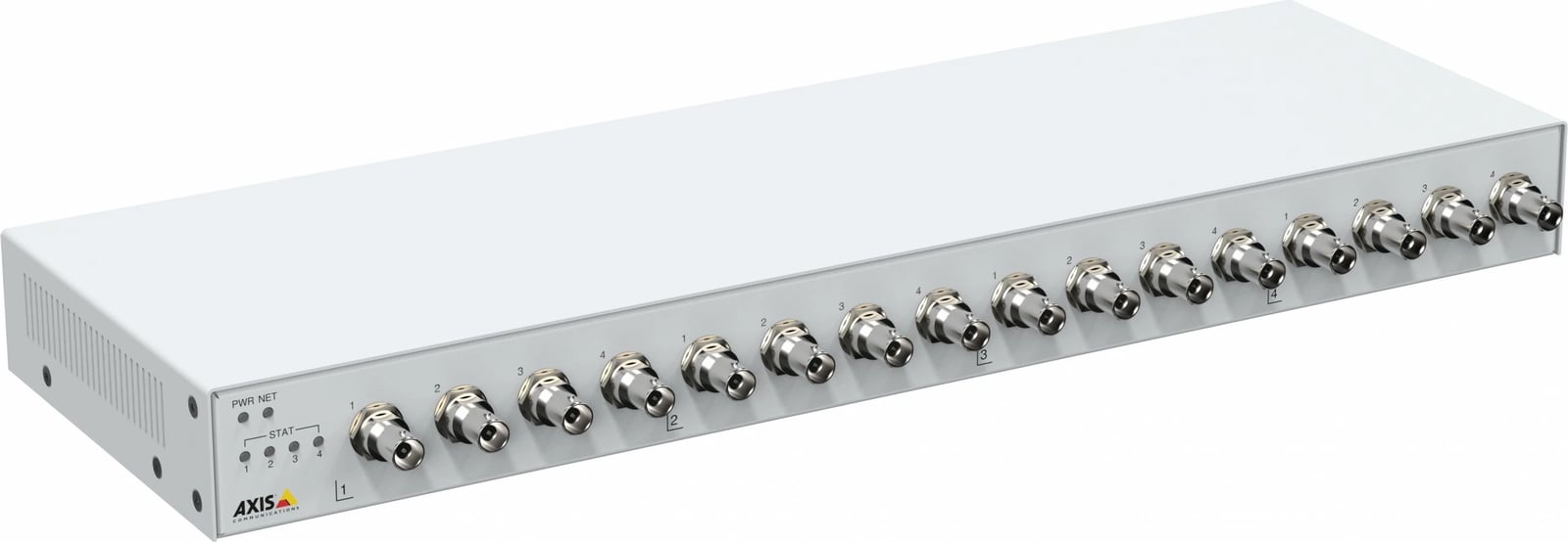 Encoder video Axis M7116, 16 kanale, 720 x 576 piksel, 30 fps, H.264/H.265, e bardhë