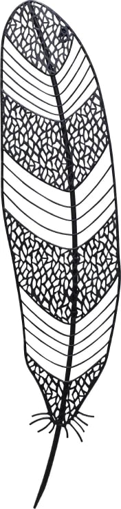Dekor pendë muri, metal i zi, 22x2x97cm