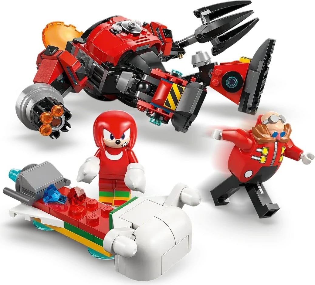Set LEGO Sonic the Hedgehog 77005 Knuckles vs. Dr. Eggman Egg Crusher Mech, 350 pjesë