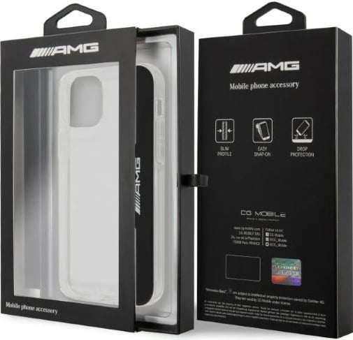 Mbështjellës Mercedes AMG Electroplate për iPhone 12 / iPhone 12 Pro, transparent