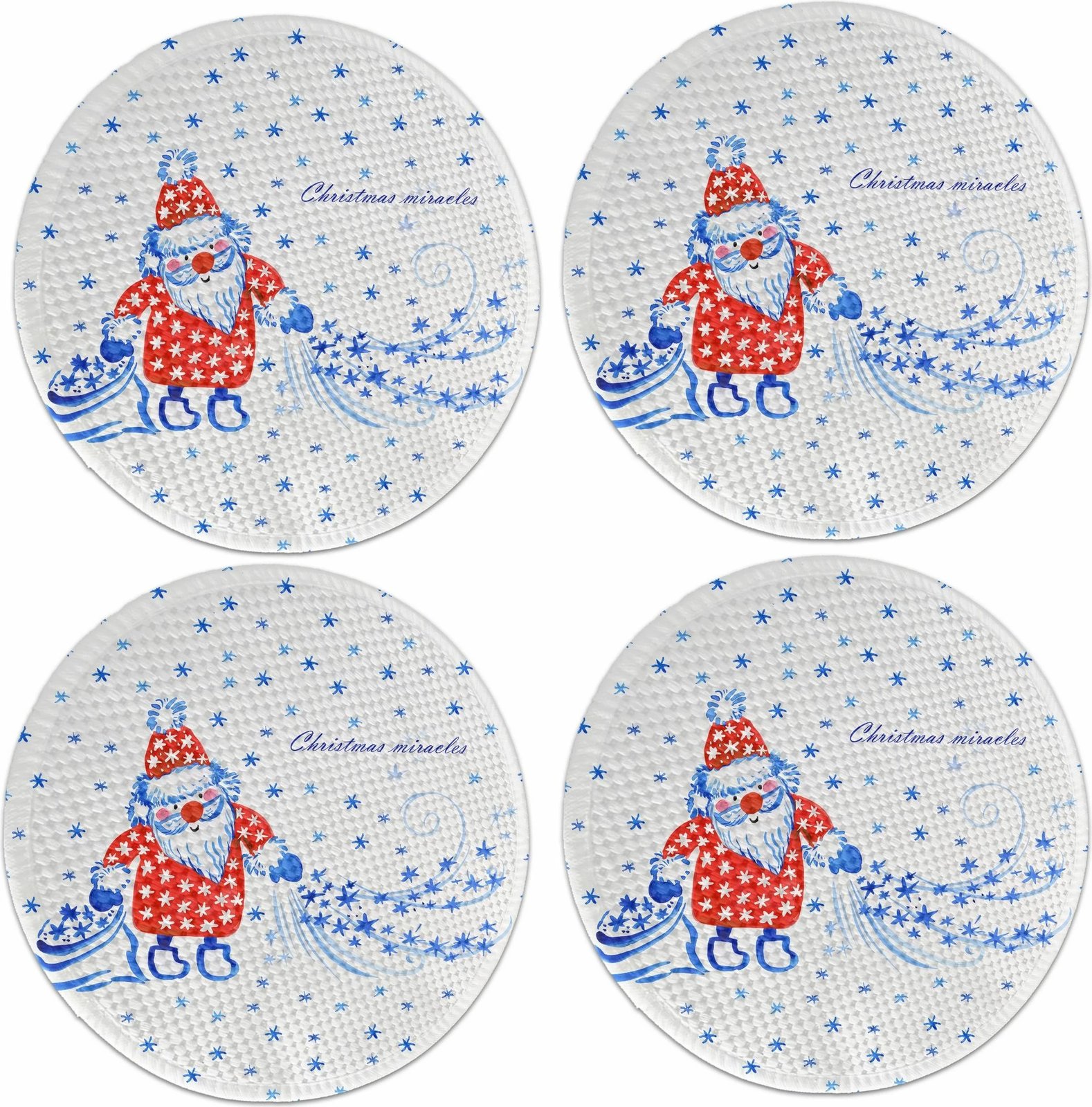 Set nënshtruesish tavoline Hermia Concept, 2405Supla, shumëngjyrësh, 4 copë