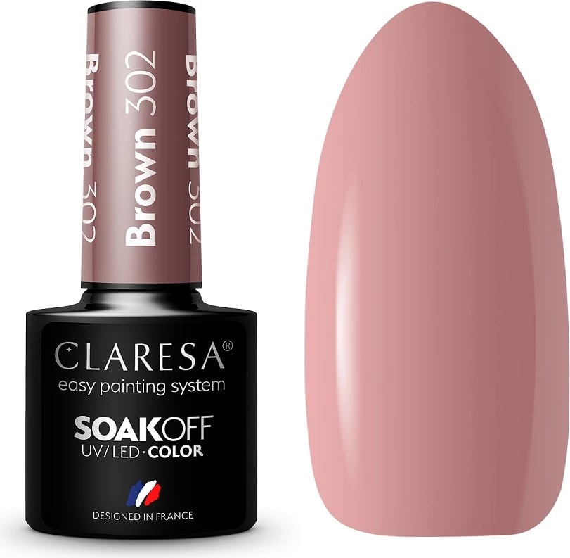 Llak për thonj Claresa Soak Off UV/LED Hybrid 302, 5g