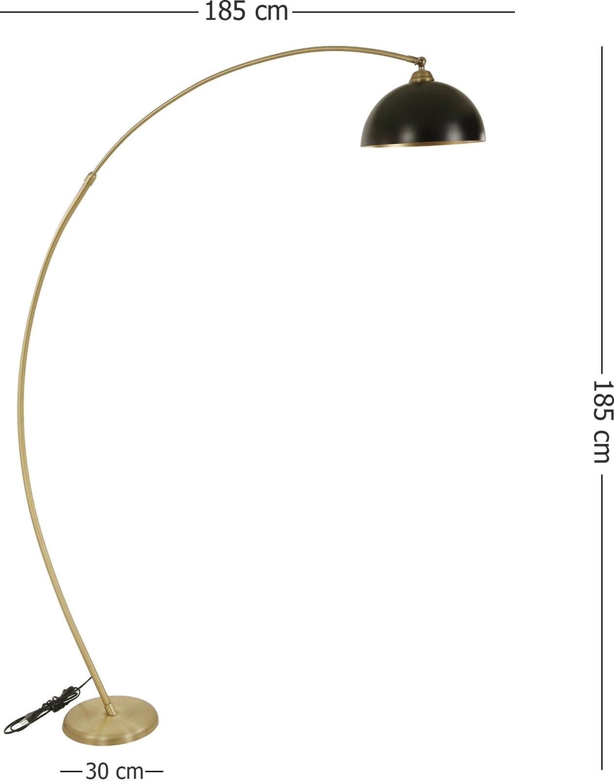 Llambë dyshemeje Opviq, 8540-1, ngjyrë ari dhe e zezë