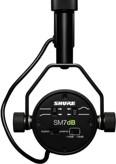 Mikrofon dinamik me parapërforcues, Shure SM7dB, XLR, i zi