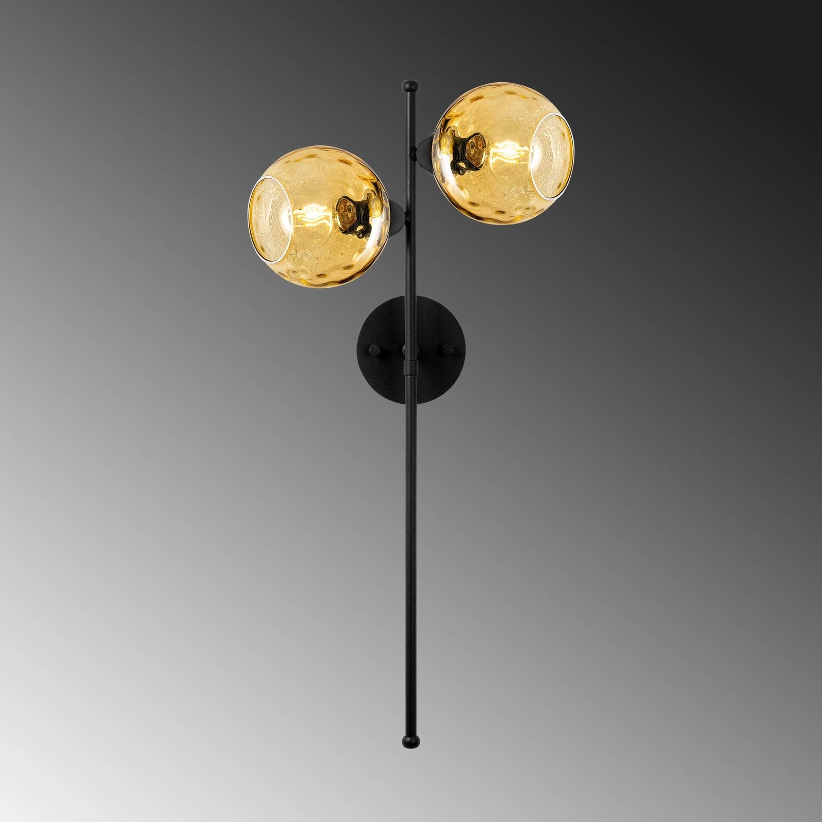 Llambë muri Opviq, Benek - 15 - 14414, metal dhe xham, e verdhë dhe e zezë