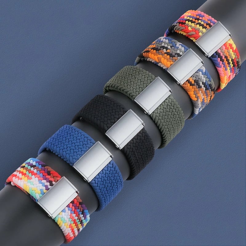 Rrip i thurur për Apple Watch Hurtel, Strap Fabric, përshtatet 38/40/41mm, shumëngjyrësh