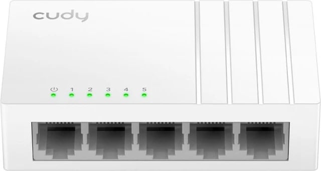 Switch rrjeti Cudy GS105U, 5 porta Gigabit Ethernet, i bardhë