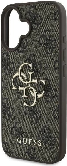 Mbështjellës Guess 4G Big Logo për iPhone 16, 6.1", Kafe
