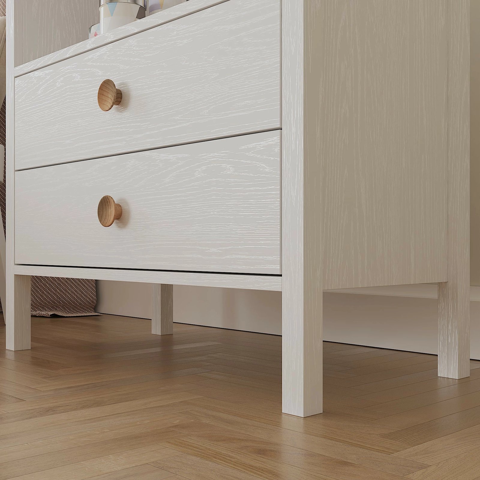 Komodë Hanah Home, FRN-10053, druri dhe e bardhë