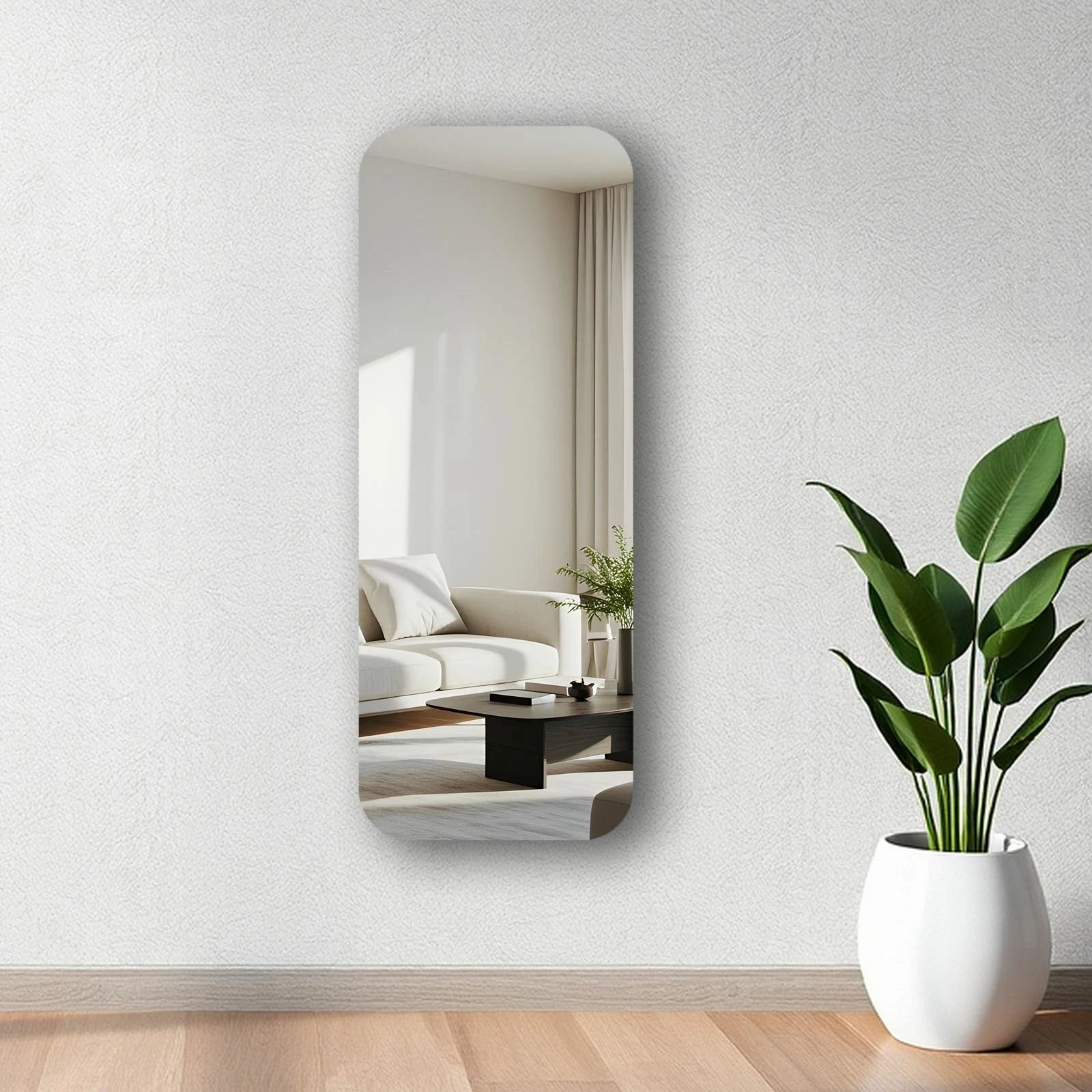 Pasqyrë dekorative Skye, shumëngjyrëshe, 52x135cm