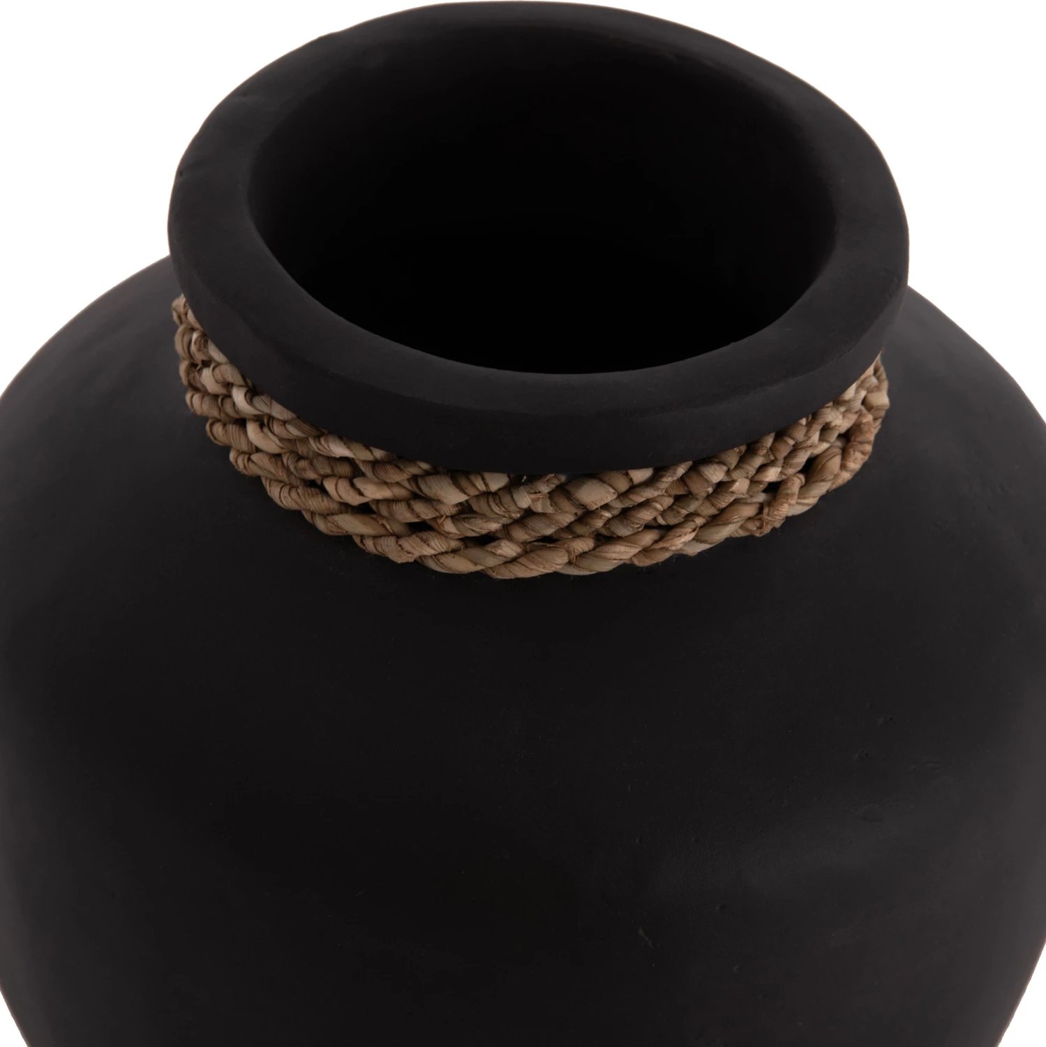 Vazo dekorative tavoline CAMMER, terrakotë, e zezë, FH4687.01S, 22x20cm Vazo dekorative tavoline CAMMER, terrakotë, e zezë, FH4687.01S, 22x20cm