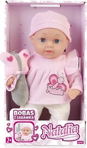 Kukull bebe Artyk Natalia 33 cm me lodër flutur, rozë Kukull bebe Artyk Natalia 33 cm me lodër flutur, rozë