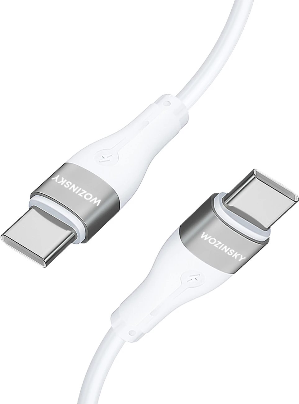 Kabllo USB-C në USB-C Wozinsky WSTCC1, 1m, 65W, Bardhë