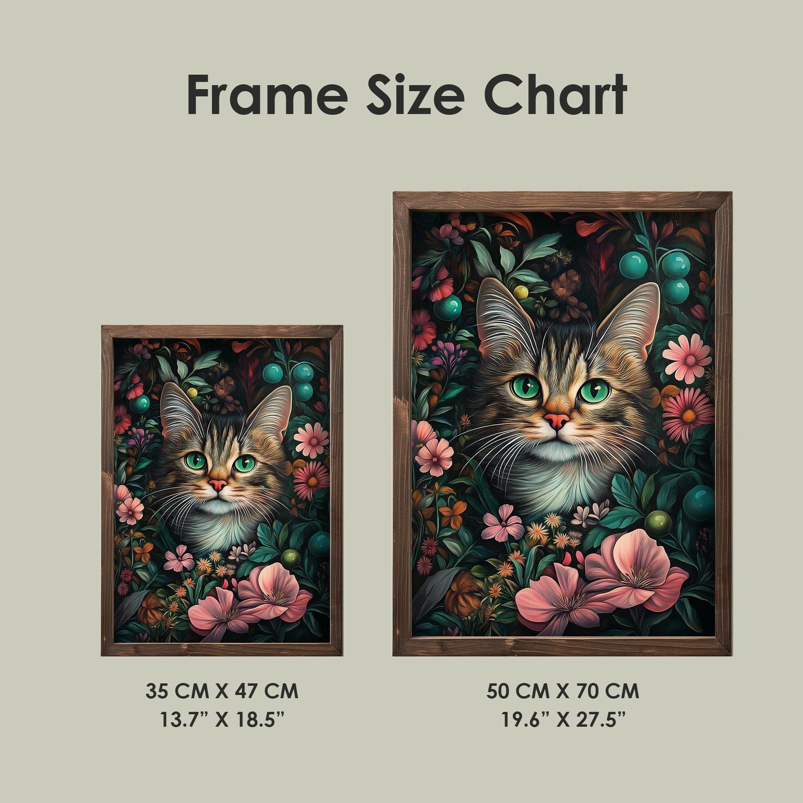 Pikturë dekorative me kornizë MDF, Wallity, TUN055-XL, shumëngjyrëshe, 50x70x3.5cm