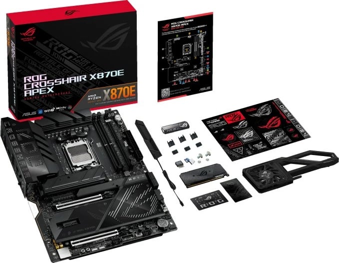 Pllakë amë Asus ROG CROSSHAIR X870E APEX, ATX, Socket AM5/TR4, DDR5, Wi-Fi, e zezë