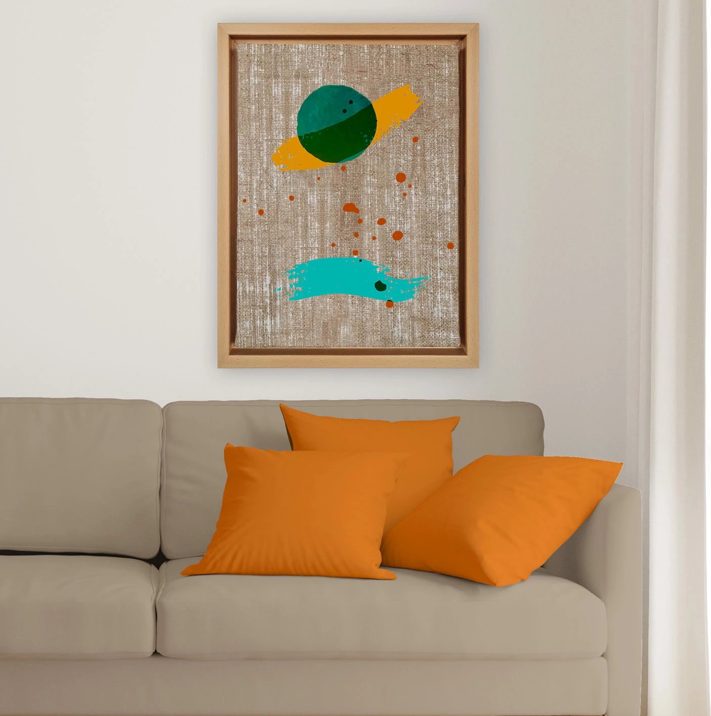 Pikturë dekorative në kanavacë, shumëngjyrëshe, Wallity, LNJ619825365713, 36x46cm