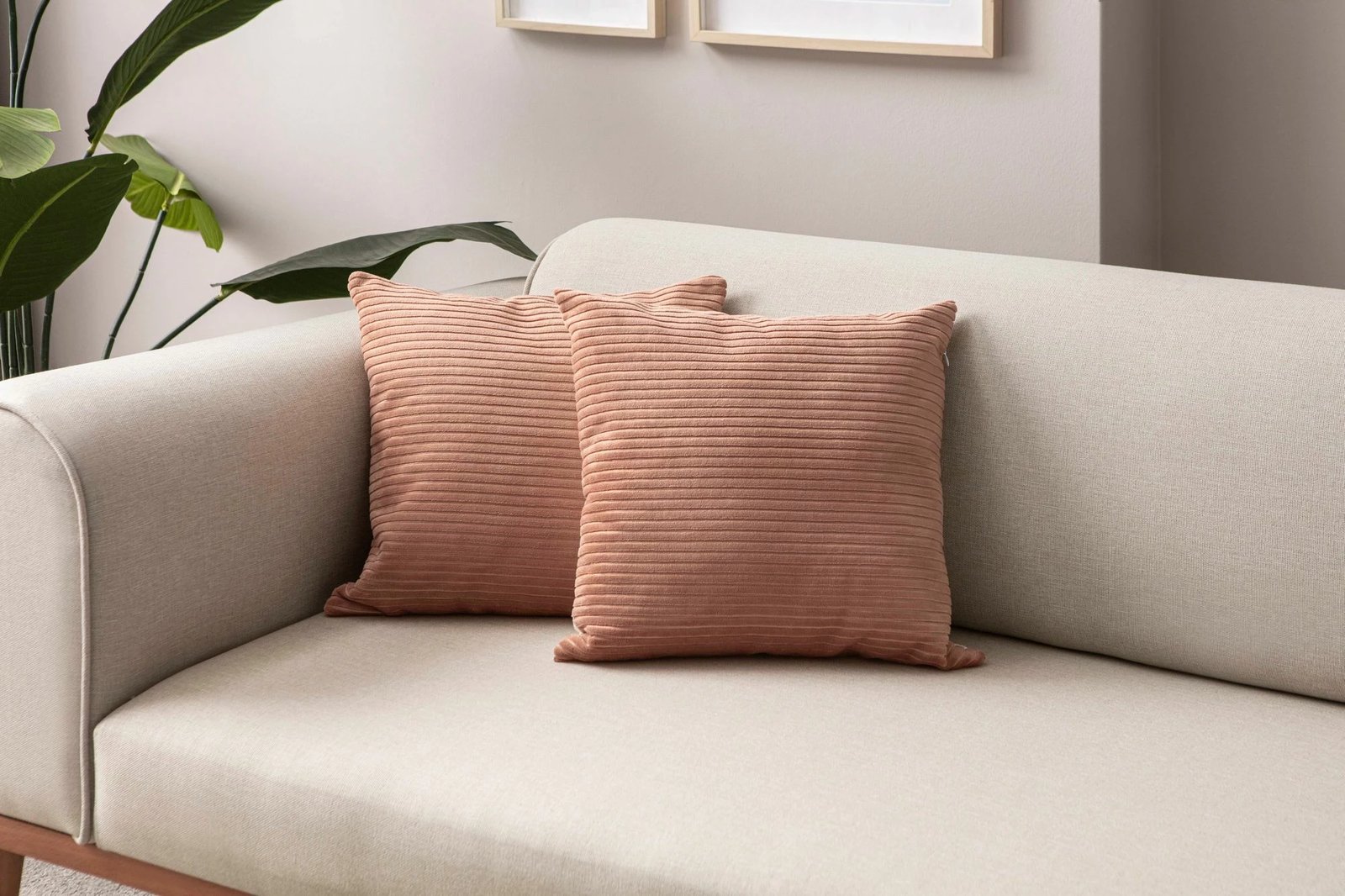 Set mbulesash për jastëk (2 copë), ngjyrë pluhur, Evila Originals, 43x43cm