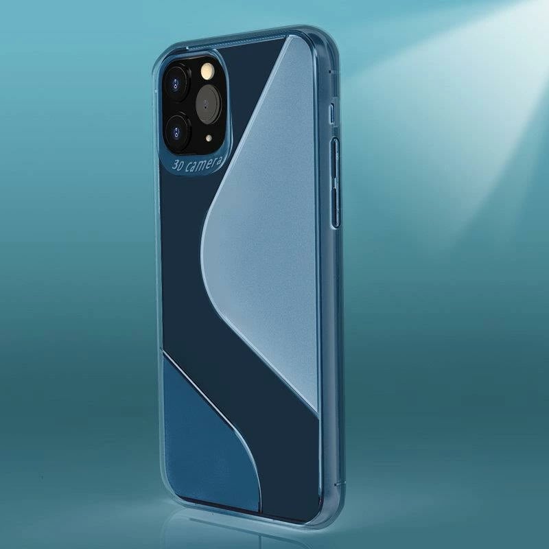 Mbështjellës Hurtel S-Case për Huawei P Smart 2020, TPU, Blu