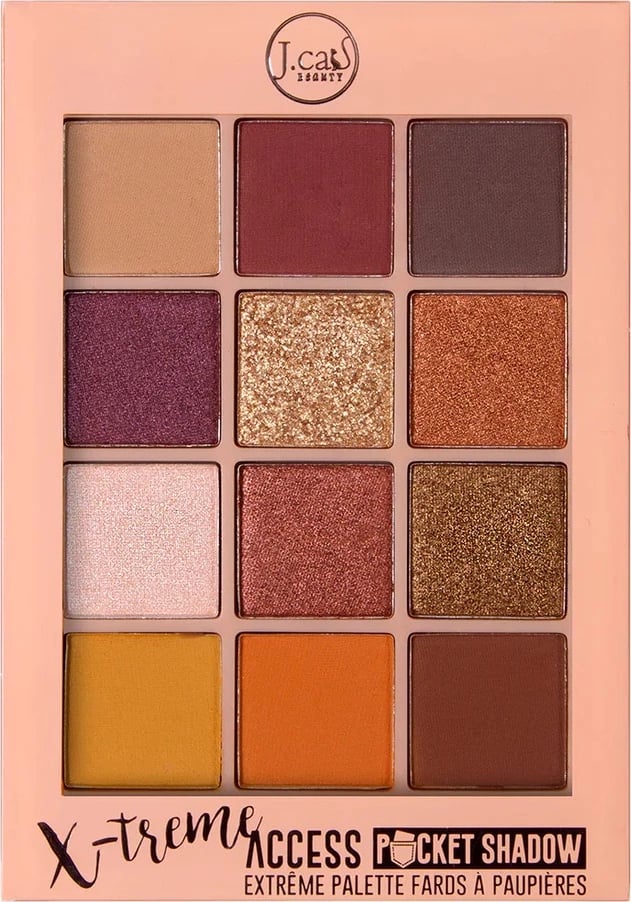 Paletë për sy J.Cat Beauty X-Treme Access Pocket Shadow 102 Walk Of Stardom për femra, 10g