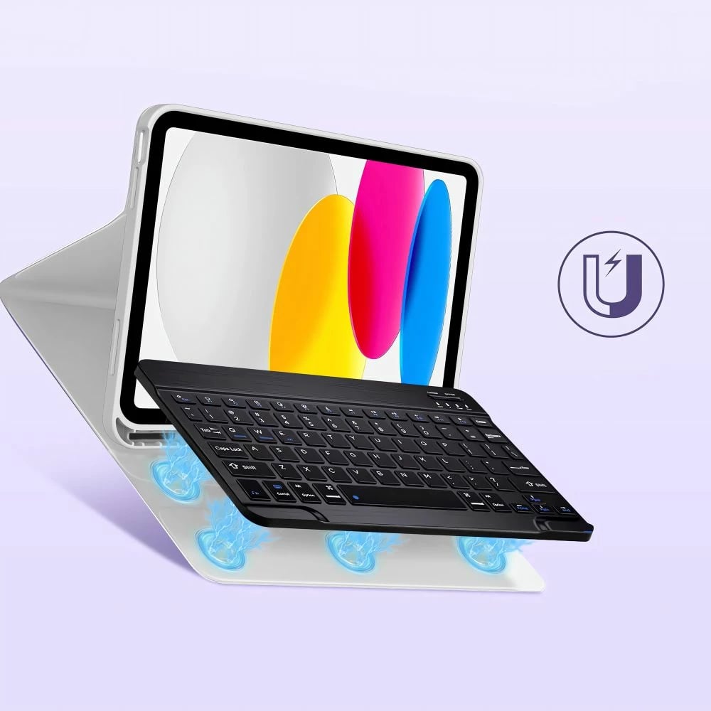 Mbështjellës me tastierë Tech-Protect SC Pen për iPad 10.9" (10 gen.) / 11" (11 gen.), Gri