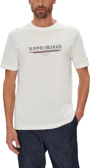 Maicë Tommy Hilfiger për meshkuj, e bardhë