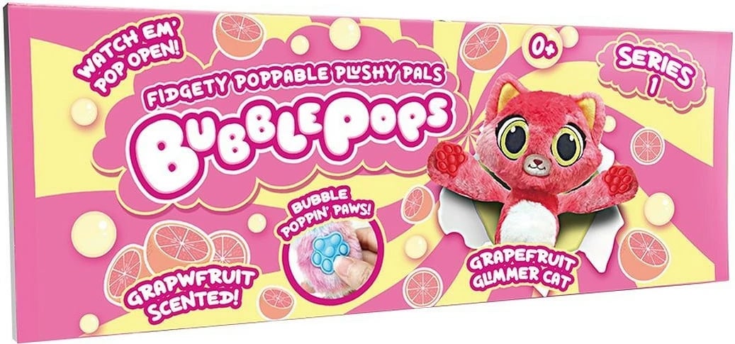 Lodër pellushi aromatizuar mace, Bubble Pops, Grapefruit Cat PT-2312004/12, 34 cm, me aromë qitro, multingjyrësh