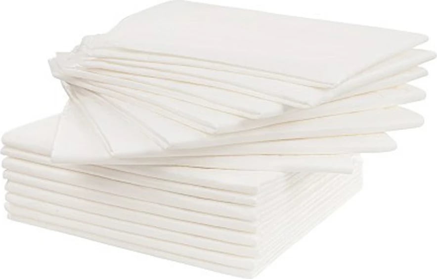 Shtroja nënshtrat njëpërdorim, Akuku Baby Soft, 40x60 cm, e bardhë, paketë 15 copë