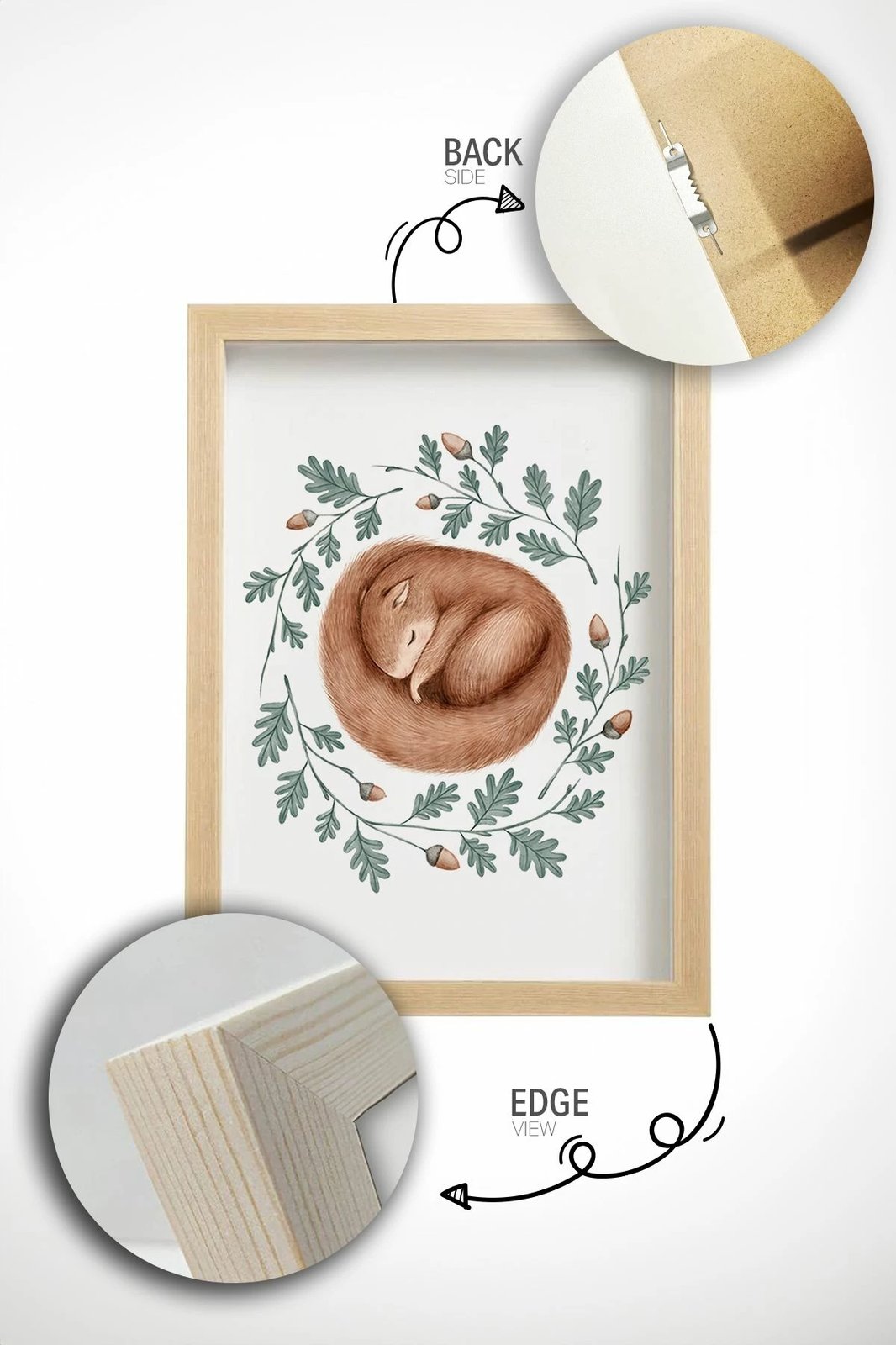 Pikturë dekorative me kornizë (3 copë), Wallity, Artcerceve3