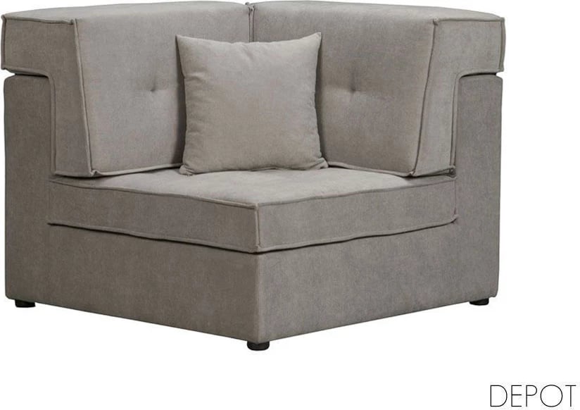 Kënd divani Mexico, ngjyrë gri Wind 90, 101x101x83cm