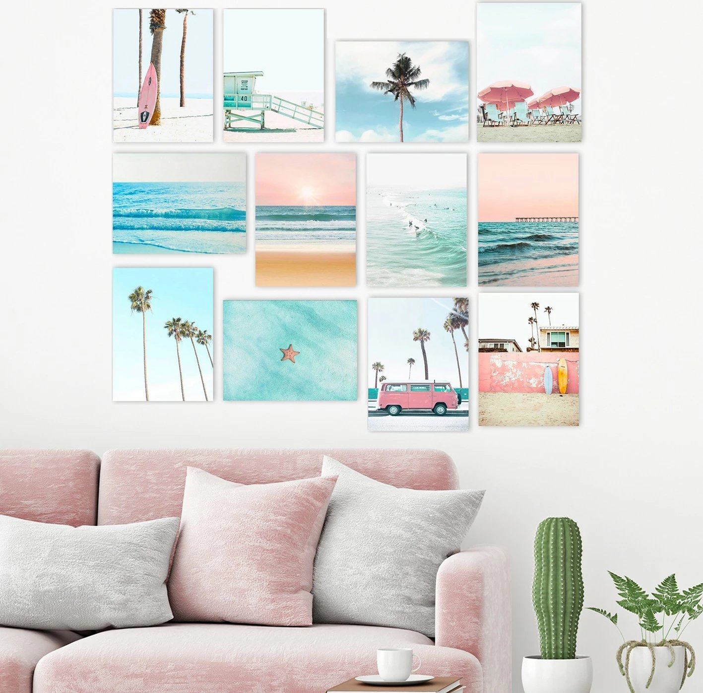 Set pikturash dekorative MDF, shumëngjyrëshe, 12 copë, Wallity, 12MDF04