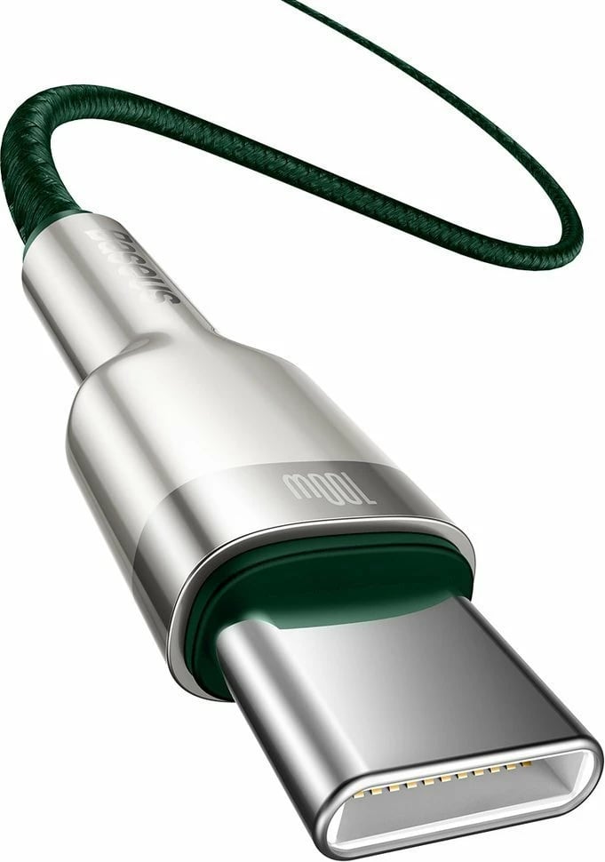 Kabllo Baseus Cafule Series Metal Data CATJK-D06, USB-C në USB-C, 2m, 100W, e gjelbër Kabllo Baseus Cafule Series Metal Data CATJK-D06, USB-C në USB-C, 2m, 100W, e gjelbër