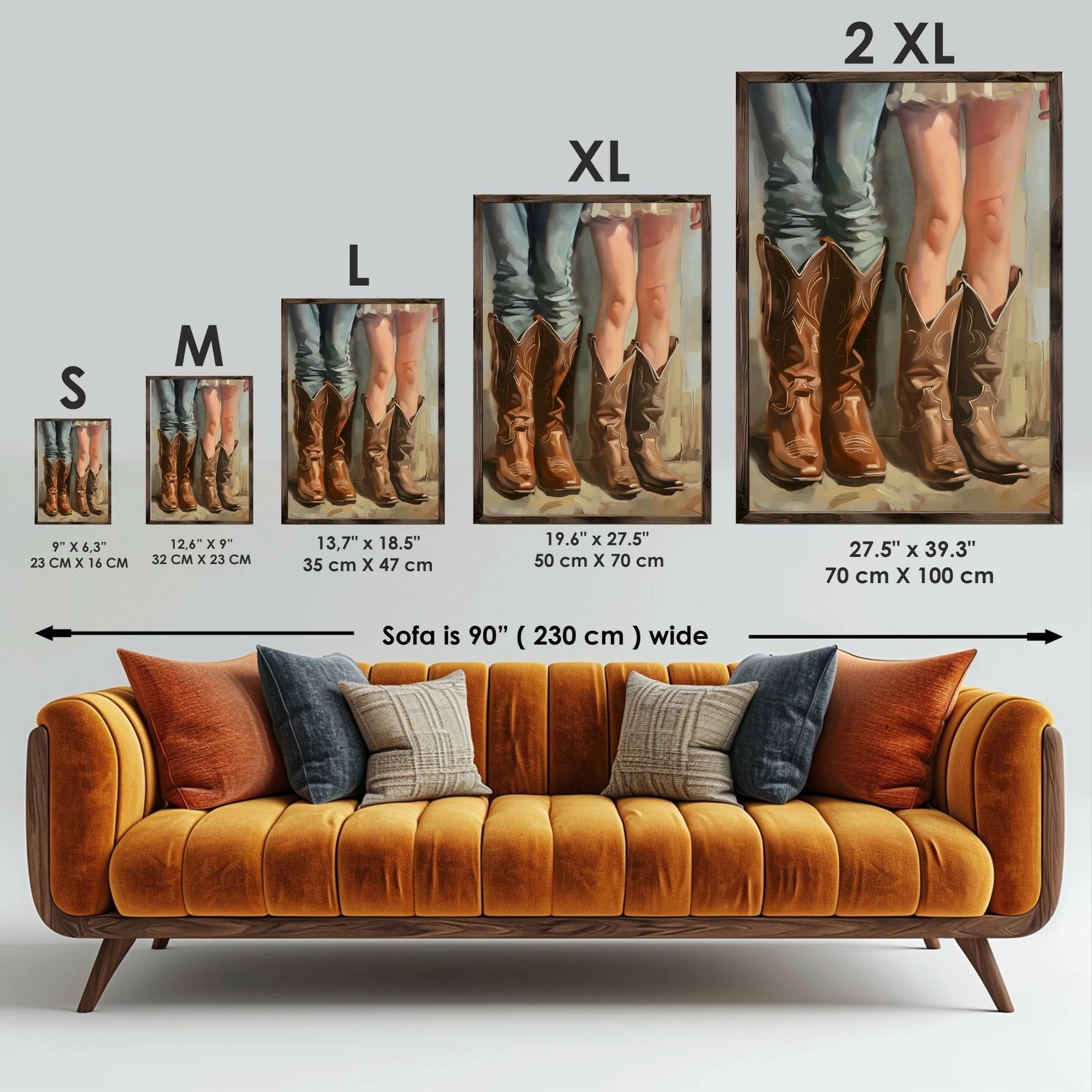 Pikturë dekorative me kornizë MDF, shumëngjyrëshe, Wallity, GE097-L