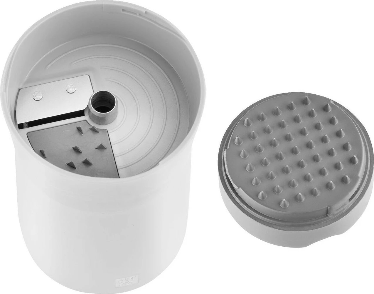 Grater rrotullues Zwilling Z-Cut, plastikë, çelik inox, gri