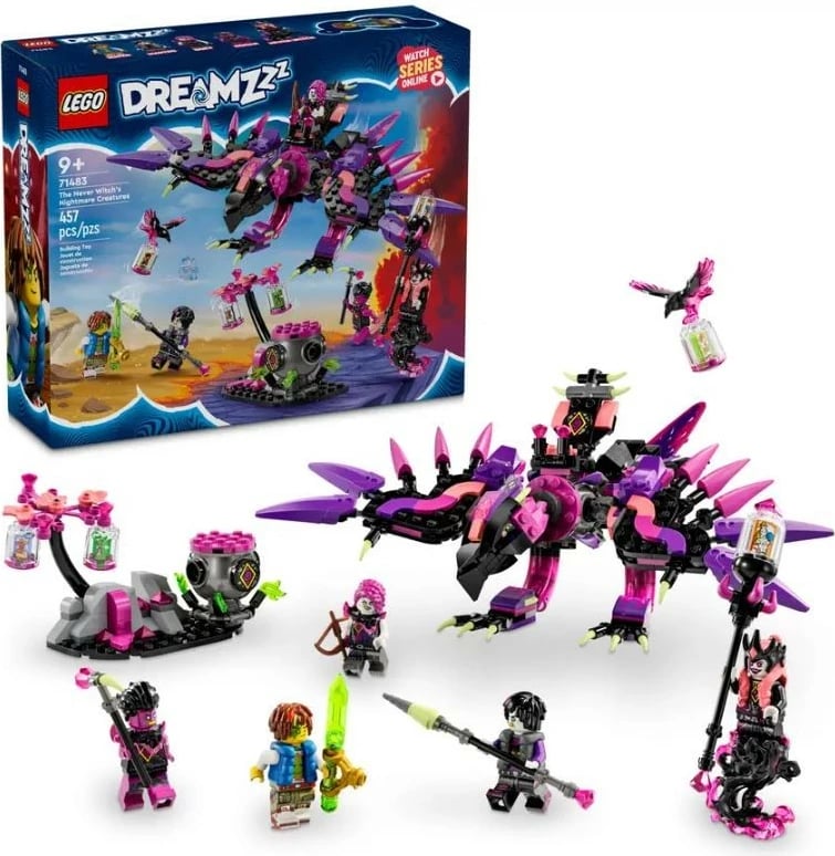 Set LEGO DREAMZzz 71483 Nightmares Creatures Neverknow, 457 pjesë
