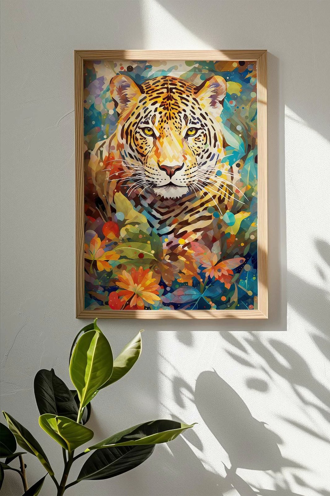 Pikturë dekorative me kornizë, shumëngjyrëshe, Wallity, Mscartmdl29, 33x48cm