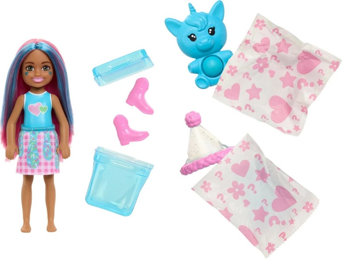 Kukull Barbie Pop Reveal Chelsea me aksesorë, Mattel JCN89, për vajza, shumëngjyrëshe