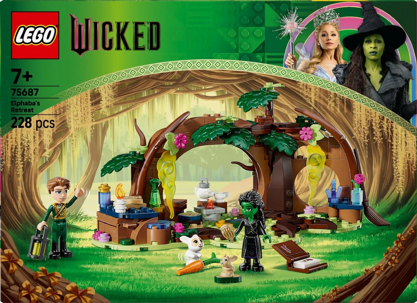 Set ndërtimi, LEGO Wicked, 75687 Elphaba Hideout, 228 copë, plastikë, 7+