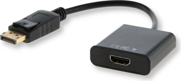 Konvertues Savio CL-55, DisplayPort- HDMI,Type A, 0.2 m, e zezë