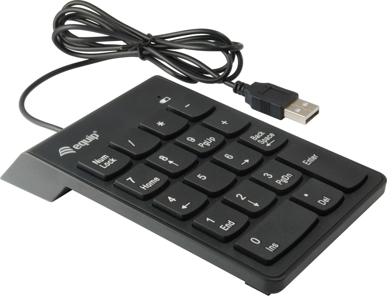 Tastierë numerike EQUIP USB, 18 taste, 1.35m, e zezë