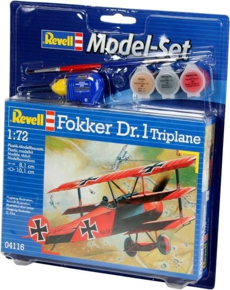 Set model Revell Fokker Dr.1 Tripla, 1:72, plastik, 2 copë