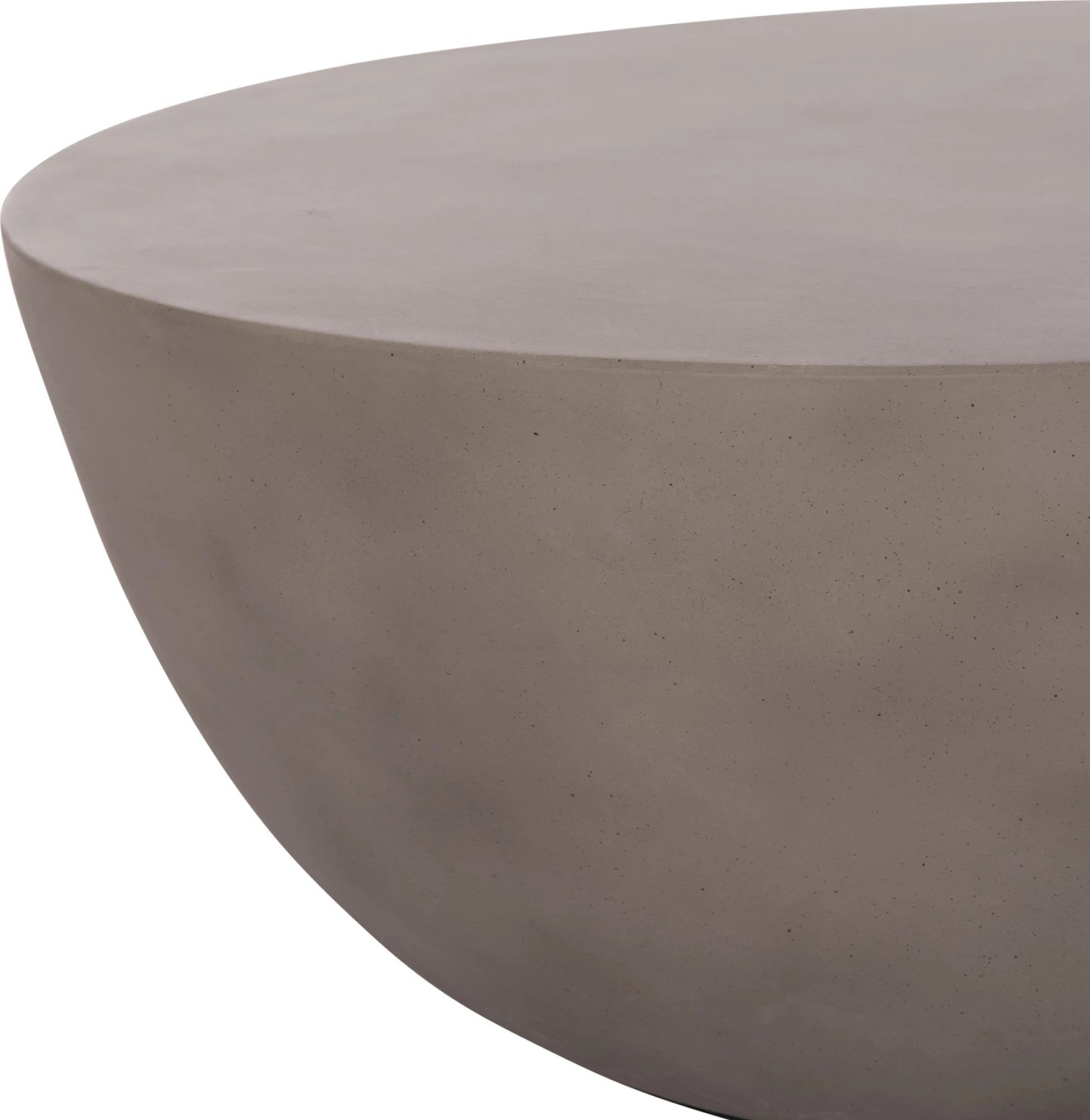 Tavolinë kafeje rrethore ALLAN, fibër-cement, gri, FH18162.03, Φ92x49Hcm