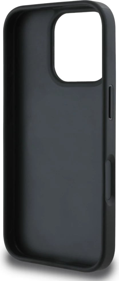 Mbështjellës Guess Grained Roses Big 4G logo për iPhone 16 Pro, i zi Mbështjellës Guess Grained Roses Big 4G logo për iPhone 16 Pro, i zi