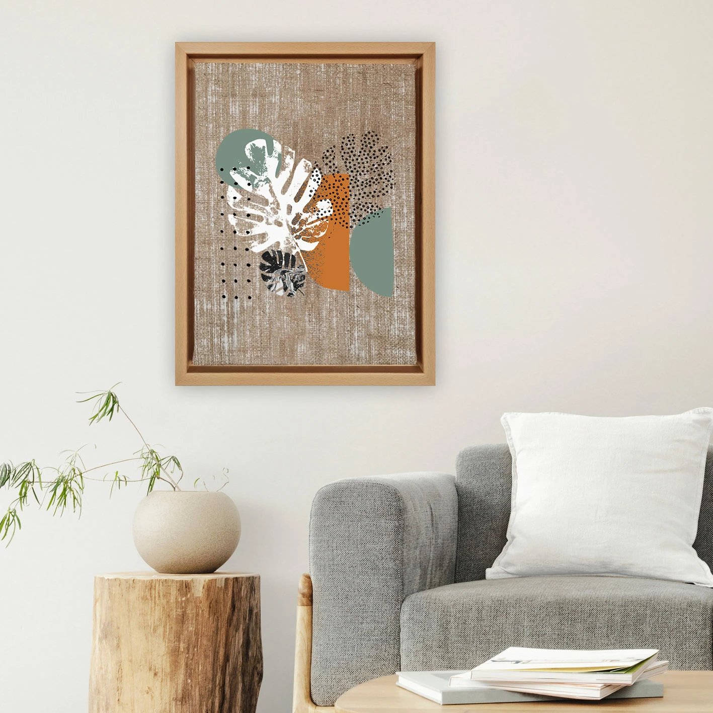 Pikturë dekorative në kanavacë, shumëngjyrëshe, kornizë druri, 36x46cm