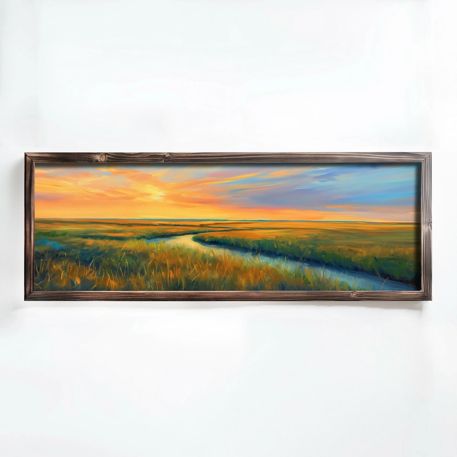 Pikturë dekorative me kornizë, MDF, Wallity, EMR036, shumëngjyrëshe, 40x120x3.5cm