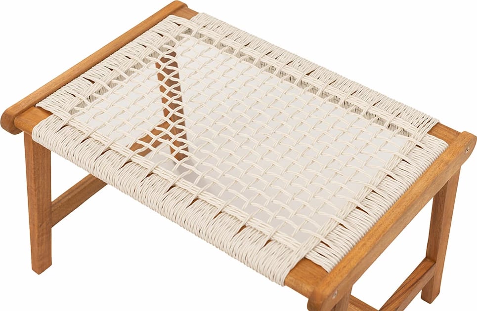 Karrige për bar Mesh, e bardhë-natyrale, 57x41x35.5