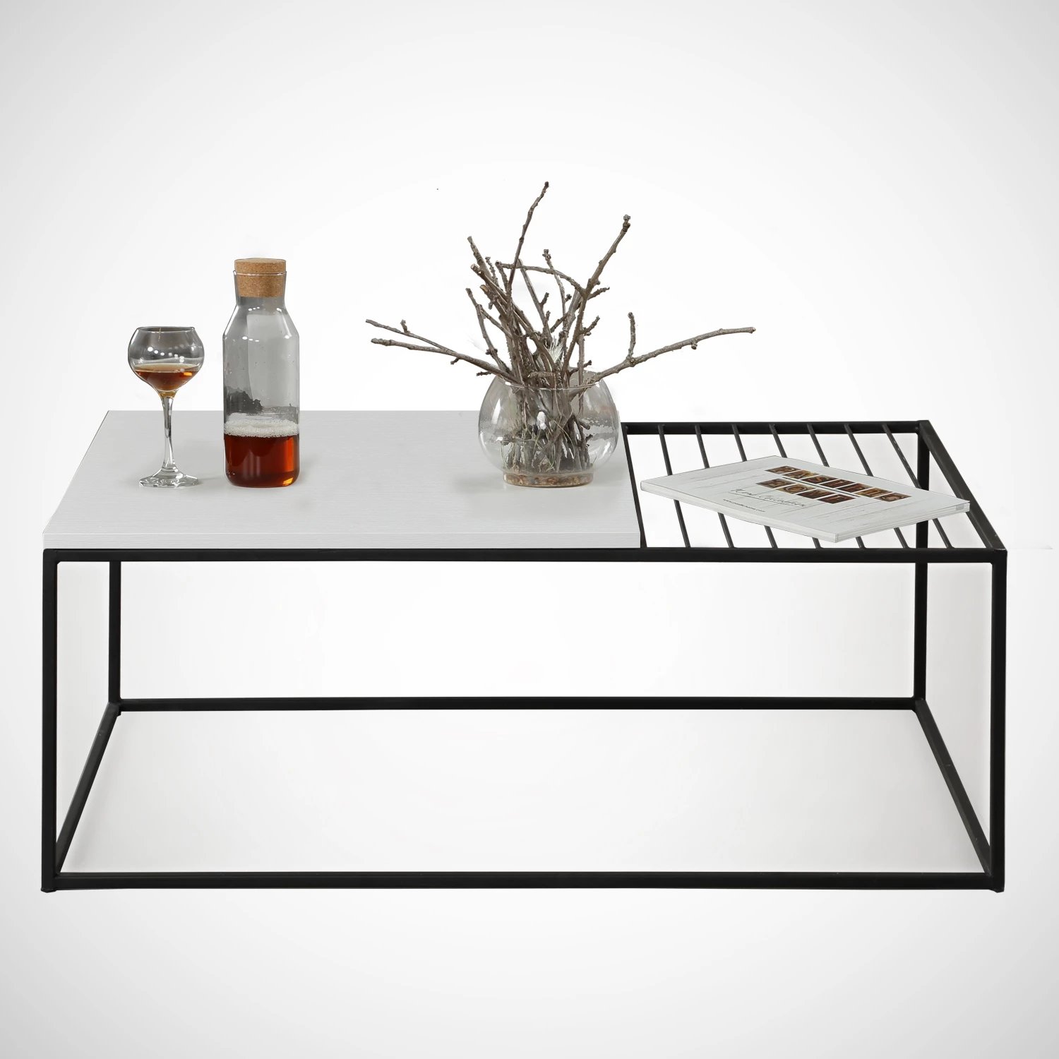 Tavolinë kafeje Hanah Home, Zinus, e bardhë